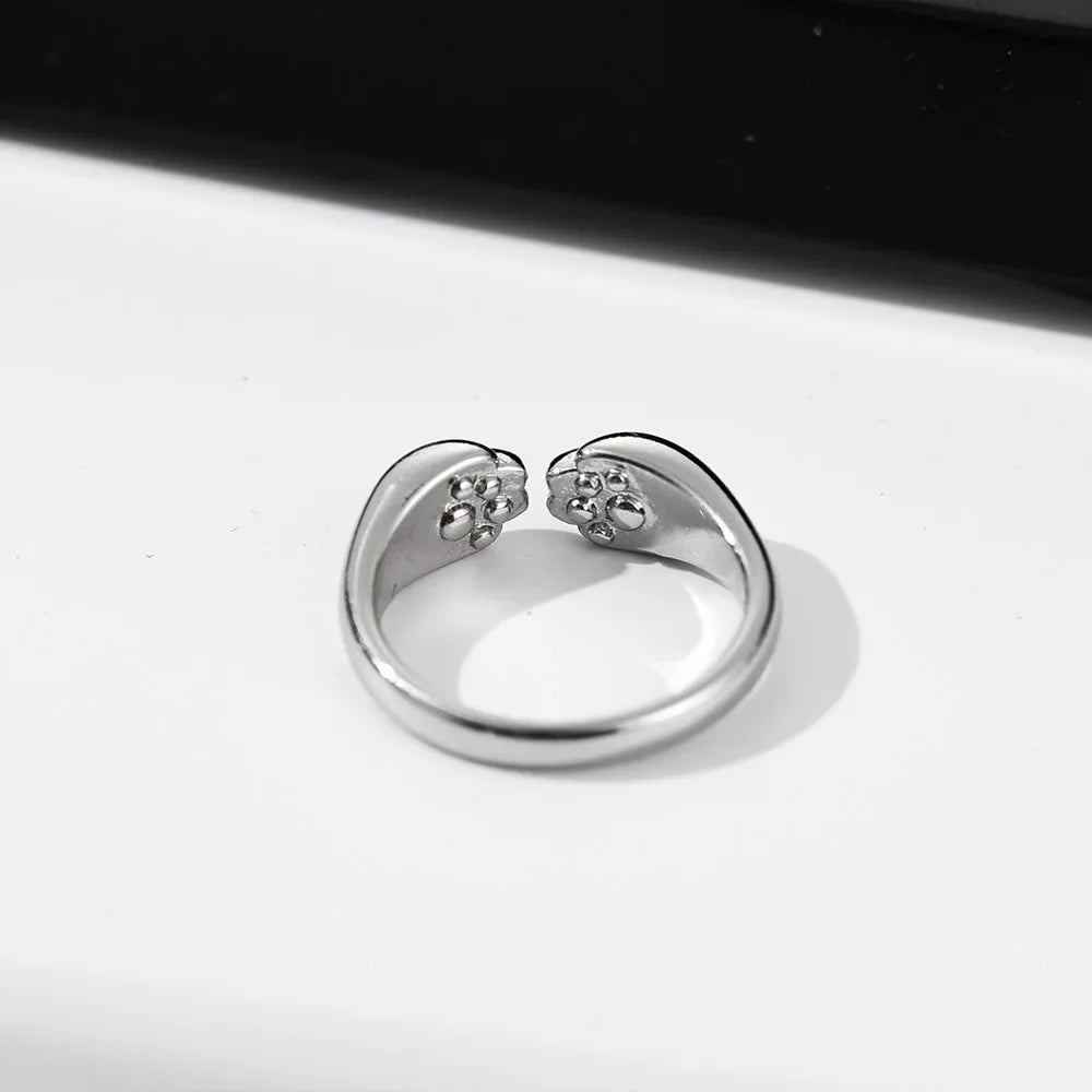 Cute Cat Claw Adjustable Ring
