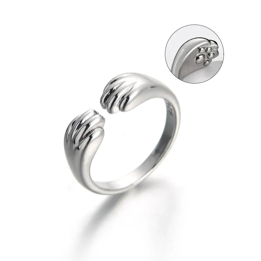 Cute Cat Claw Adjustable Ring