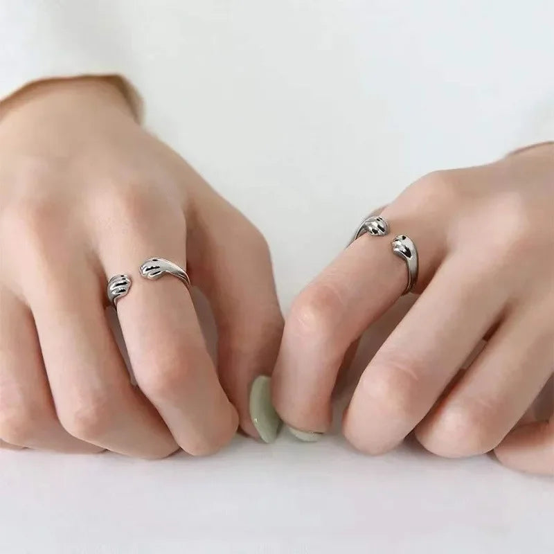 Cute Cat Claw Adjustable Ring