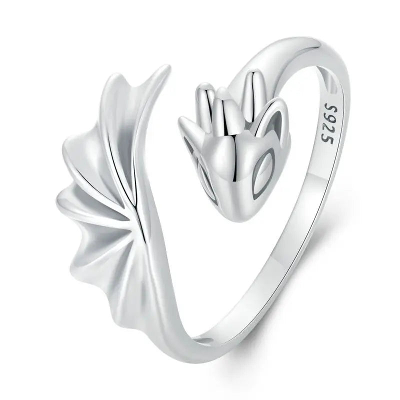 925 Sterling Silver Shih Tzu Dog Adjustable Ring