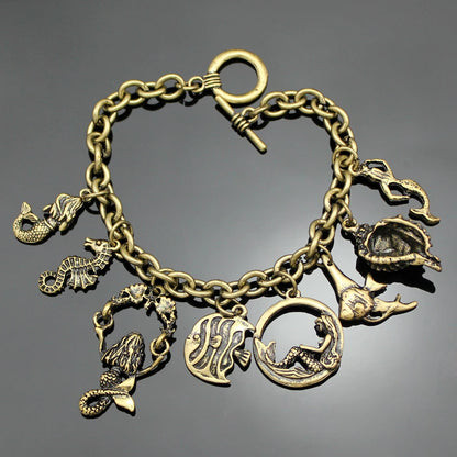 Pendant Charm Chain Link Bracelet