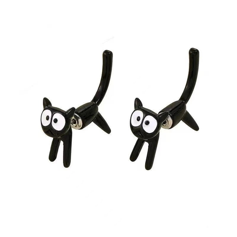 Cute Kitten Creative Simple Zinc Alloy Earrings