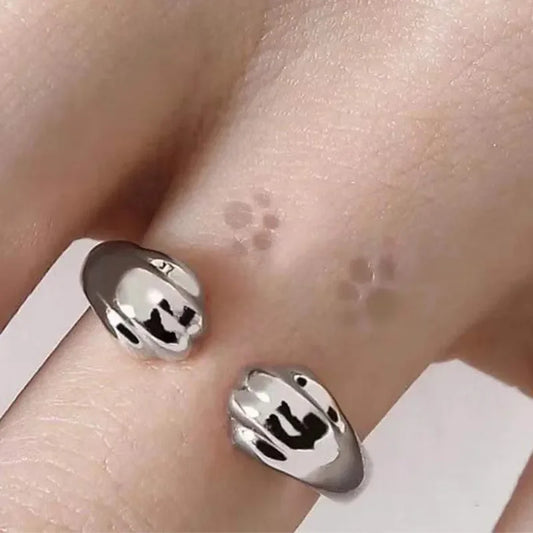 Cute Cat Claw Adjustable Ring